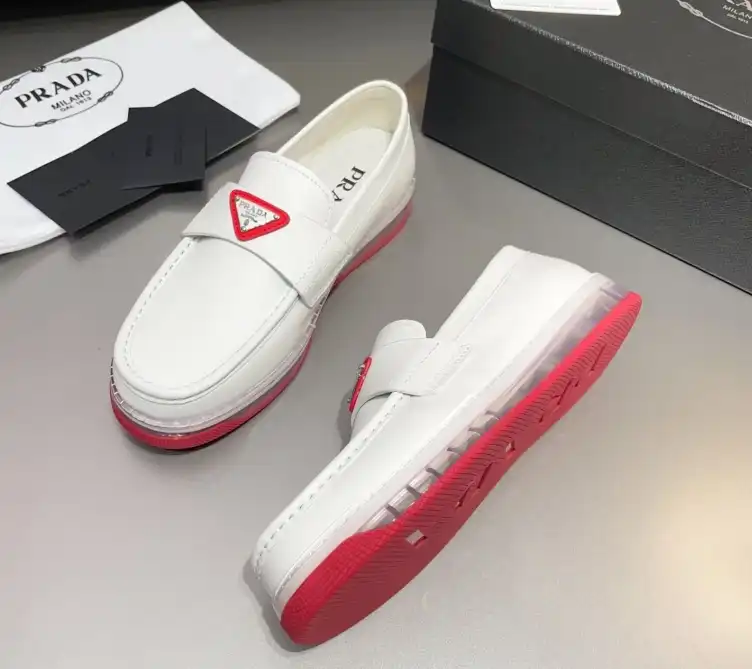 hype Prada Leather Shoes