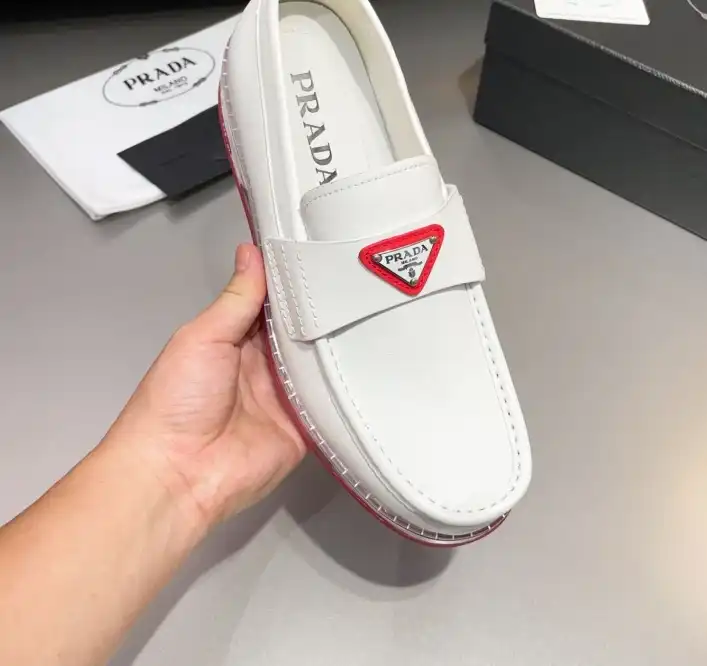 hype Prada Leather Shoes