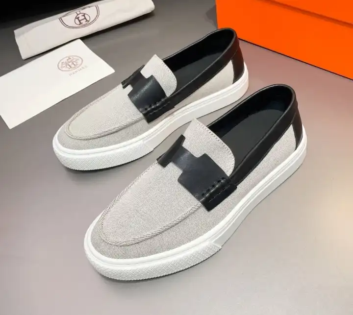 hype Hermes Leather Shoes