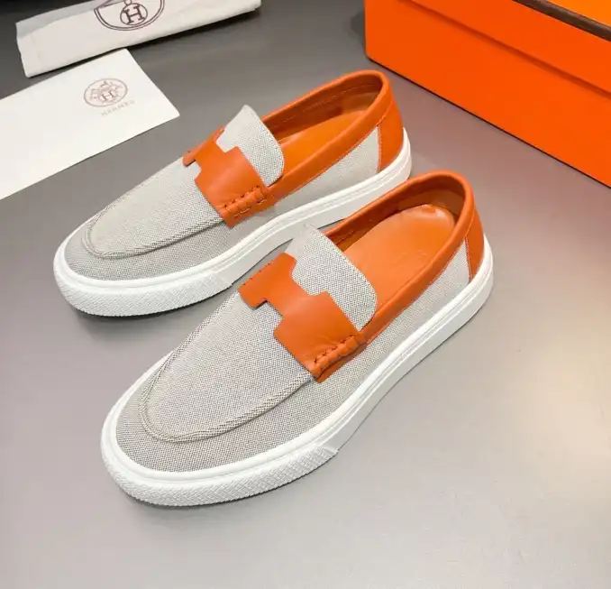 hype Hermes Leather Shoes