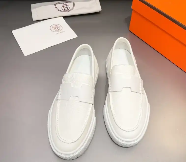 hype Hermes Leather Shoes