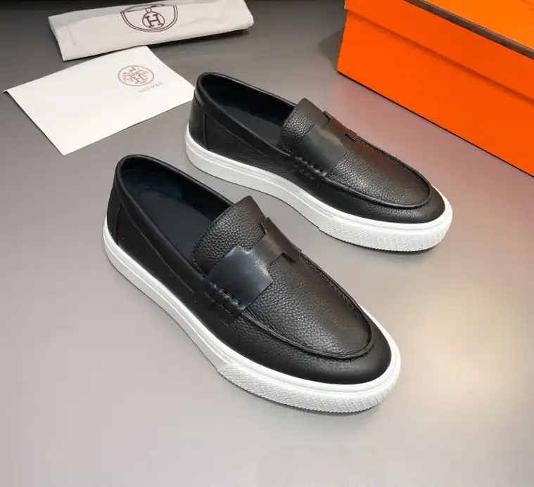 hype Hermes Leather Shoes