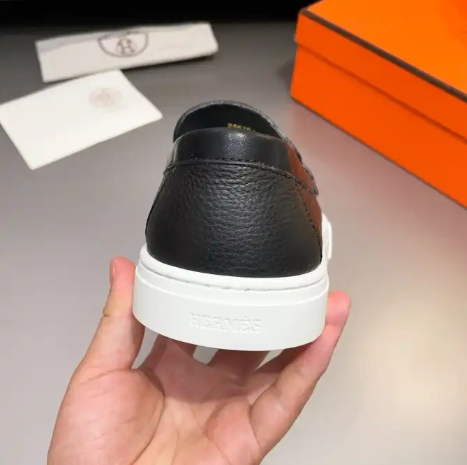 hype Hermes Leather Shoes