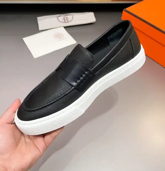 hype Hermes Leather Shoes