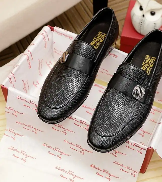 hype Ferragamo Leather Shoes