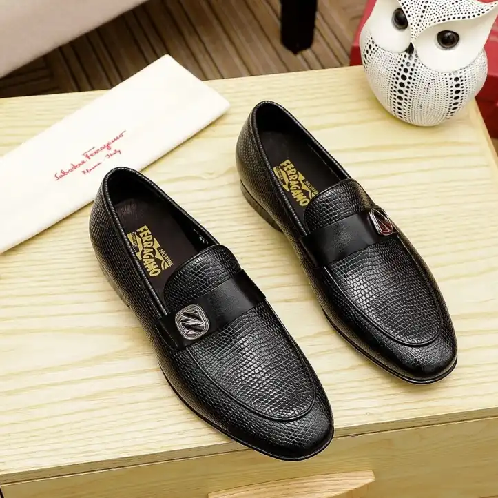 hype Ferragamo Leather Shoes