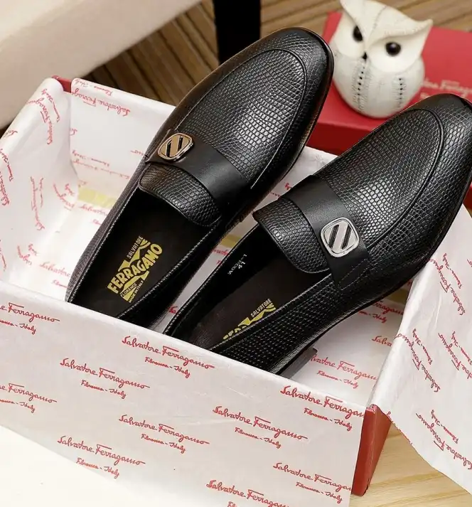 hype Ferragamo Leather Shoes