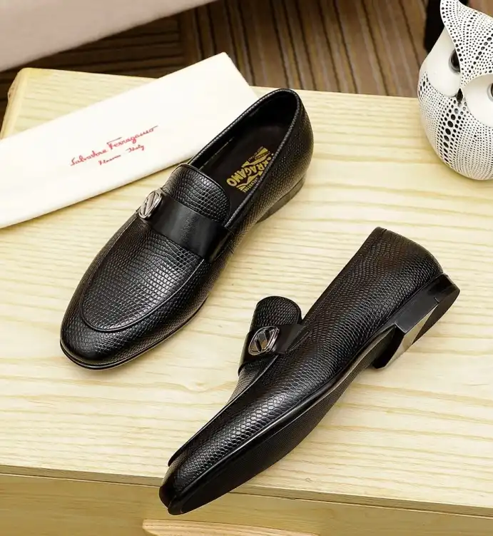 hype Ferragamo Leather Shoes