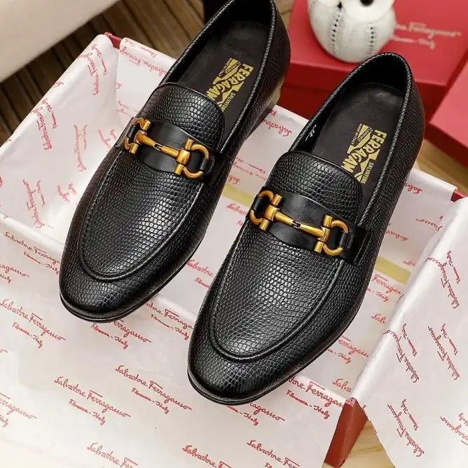 hype Ferragamo Leather Shoes