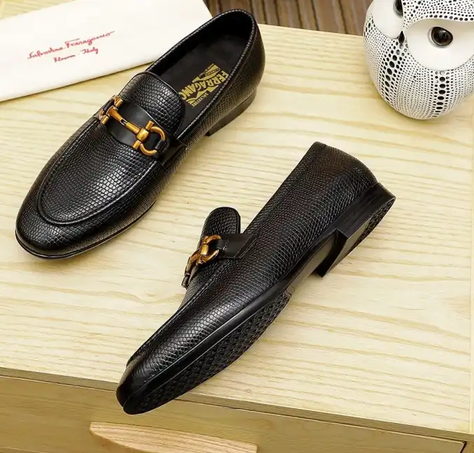 hype Ferragamo Leather Shoes