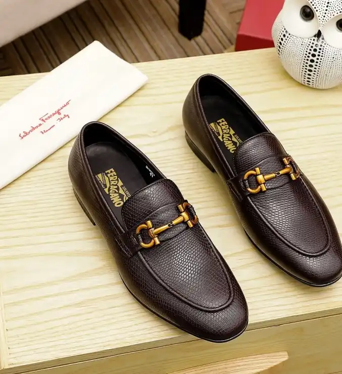 hype Ferragamo Leather Shoes