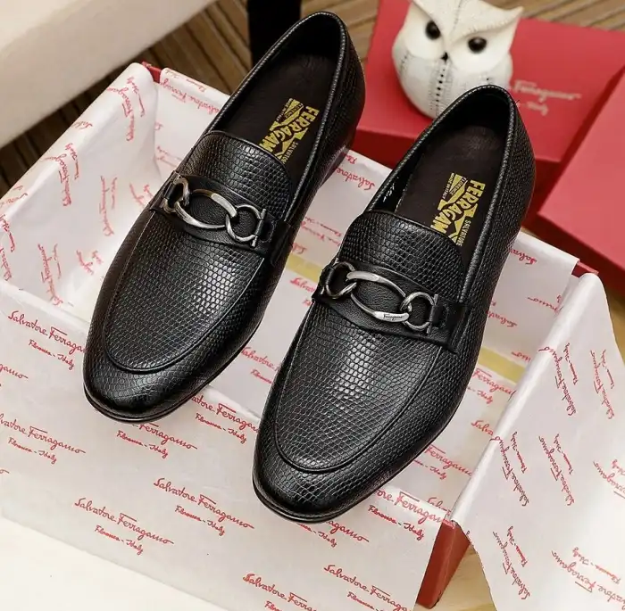 hype Ferragamo Leather Shoes