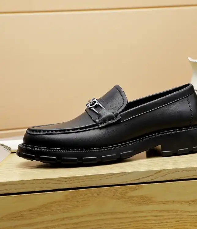 hype Ferragamo Leather Shoes