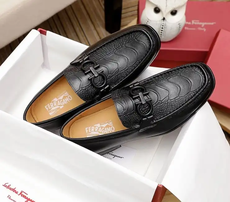 hype Ferragamo Leather Shoes