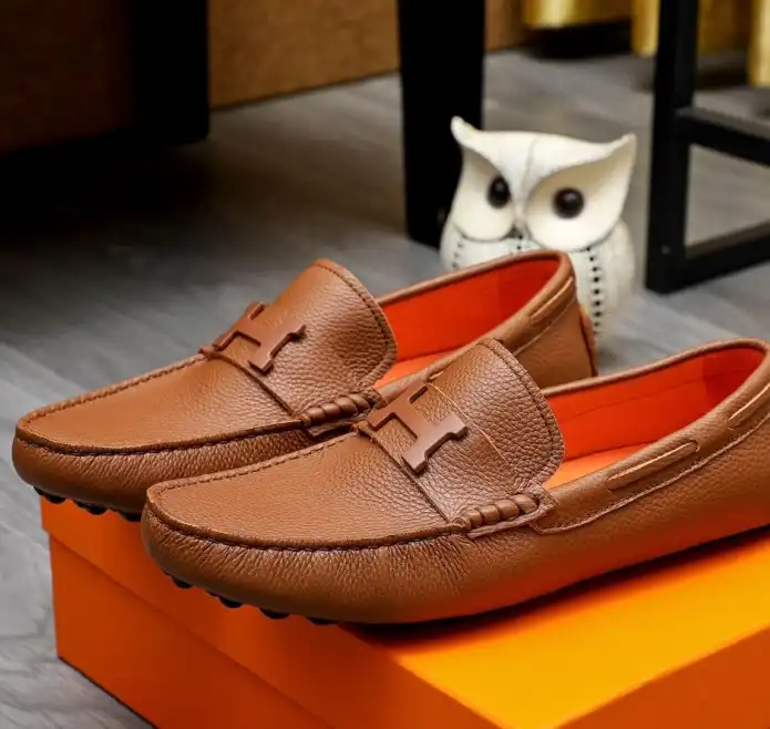 hype Hermes Leather Shoes