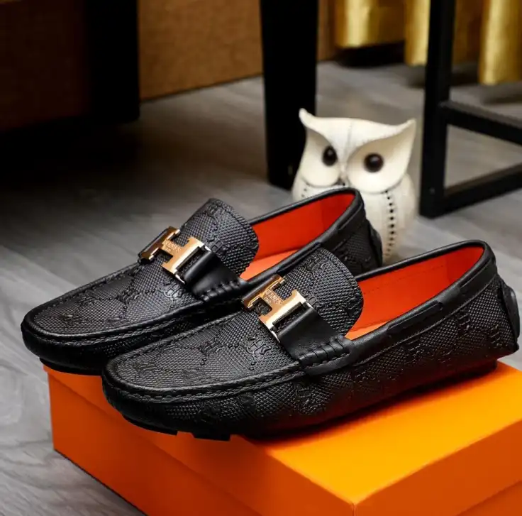 hype Hermes Leather Shoes