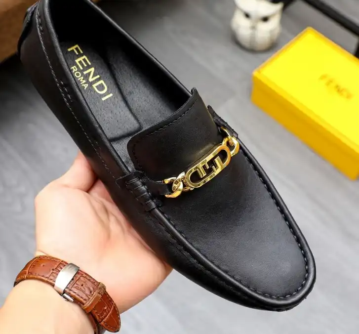 hype Fendi Leather Shoes