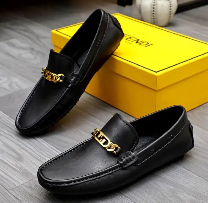 hype Fendi Leather Shoes