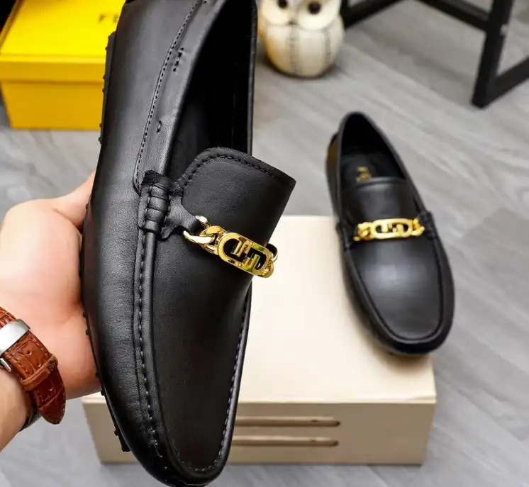 hype Fendi Leather Shoes