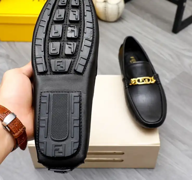 hype Fendi Leather Shoes