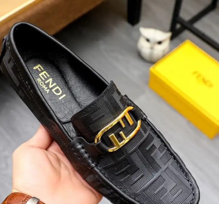 hype Fendi Leather Shoes