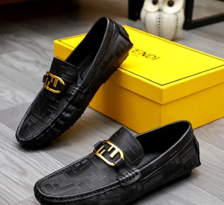 hype Fendi Leather Shoes