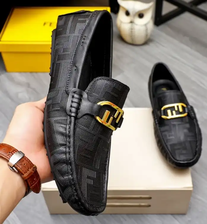 hype Fendi Leather Shoes