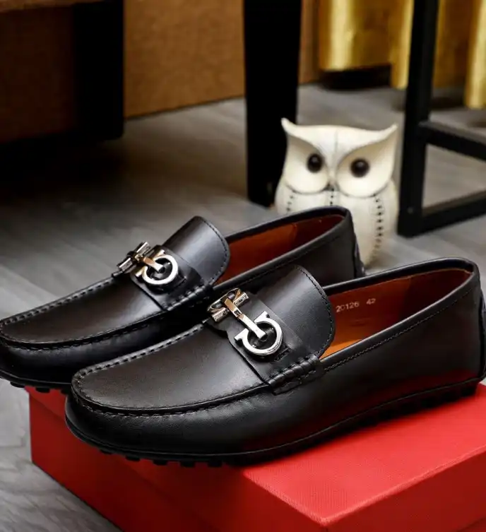 hype Ferragamo Leather Shoes