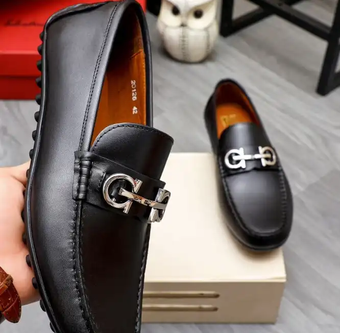 hype Ferragamo Leather Shoes