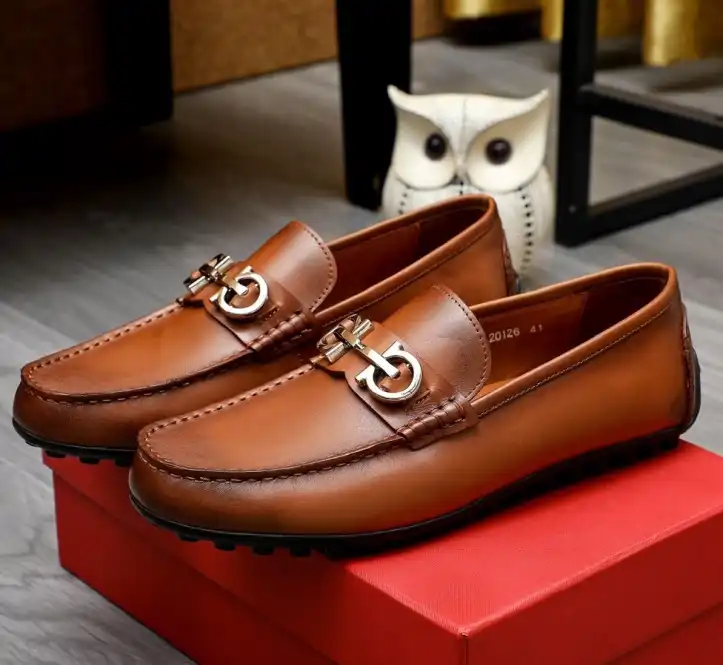 hype Ferragamo Leather Shoes