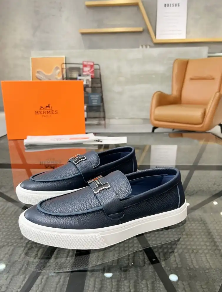 hype Hermes Leather Shoes