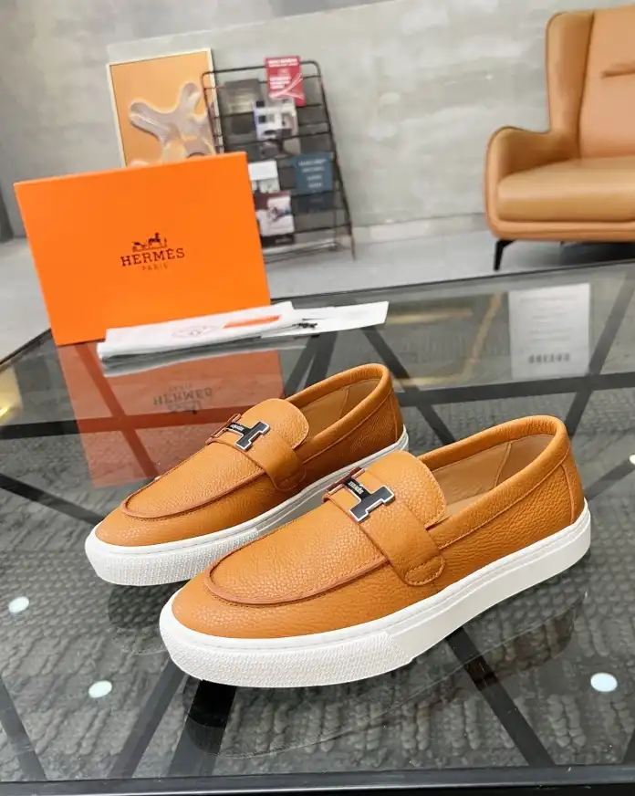 hype Hermes Leather Shoes