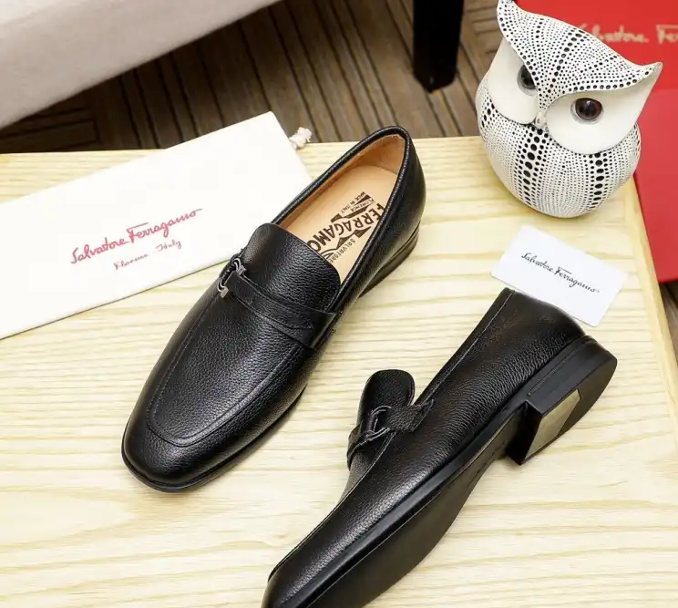 hype Ferragamo Leather Shoes