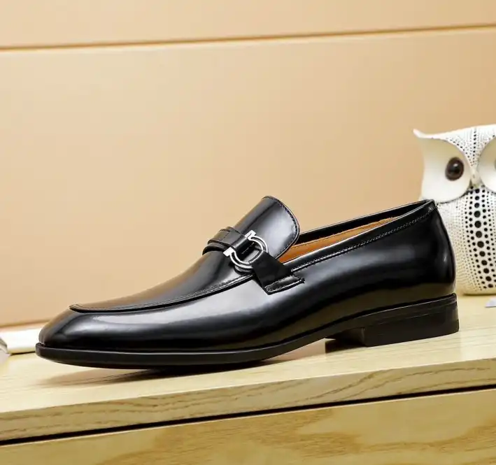 hype Ferragamo Leather Shoes