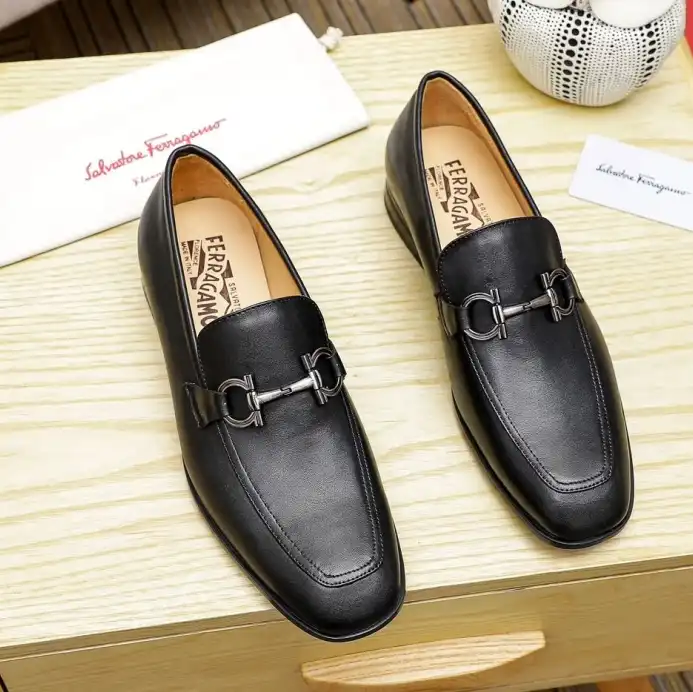 hype Ferragamo Leather Shoes