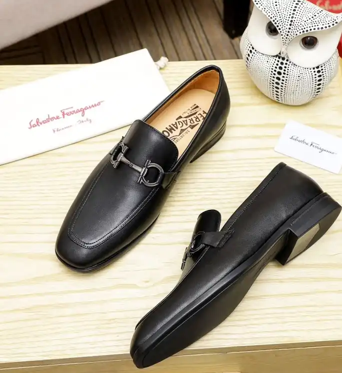 hype Ferragamo Leather Shoes