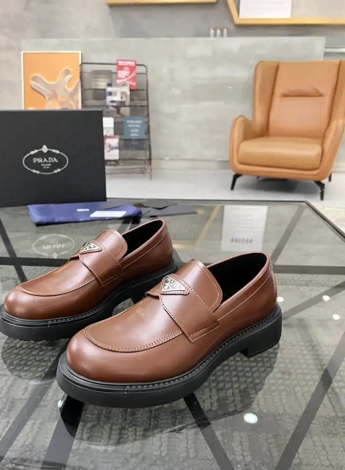 hype Prada Leather Shoes