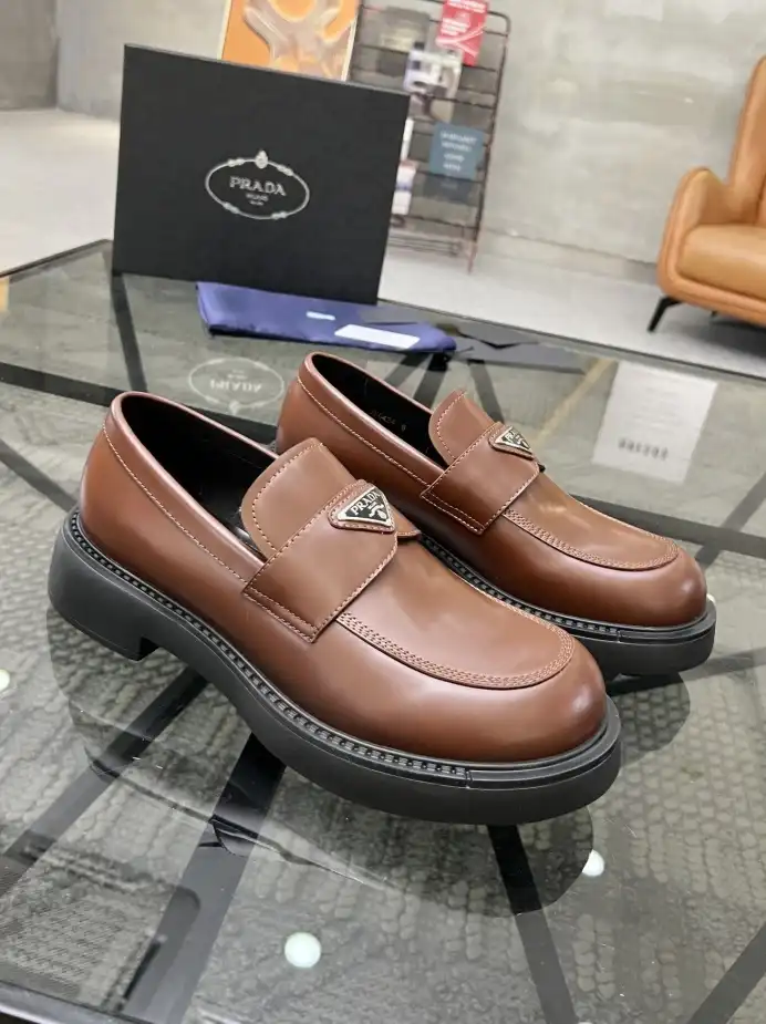 hype Prada Leather Shoes