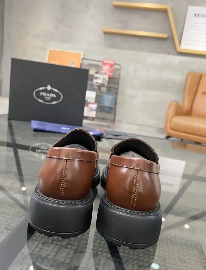 hype Prada Leather Shoes