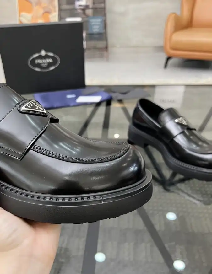 hype Prada Leather Shoes