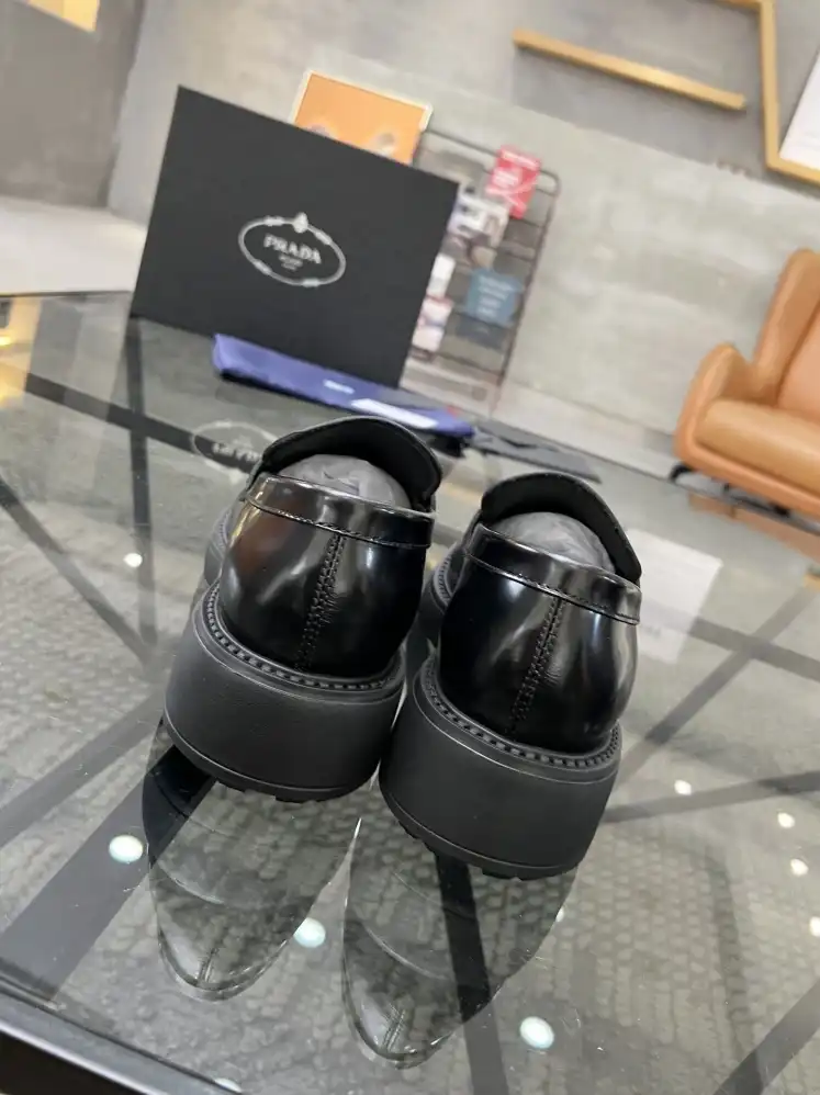 hype Prada Leather Shoes