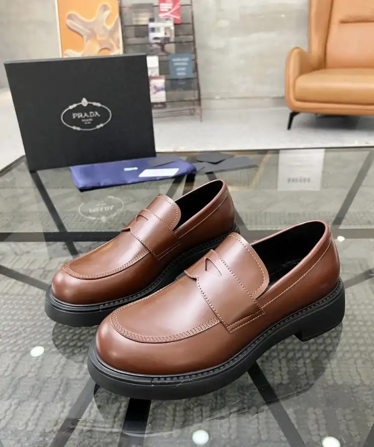 hype Prada Leather Shoes