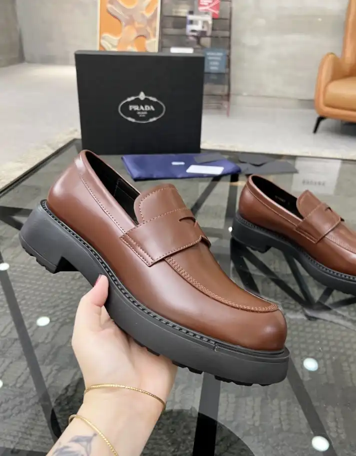 hype Prada Leather Shoes