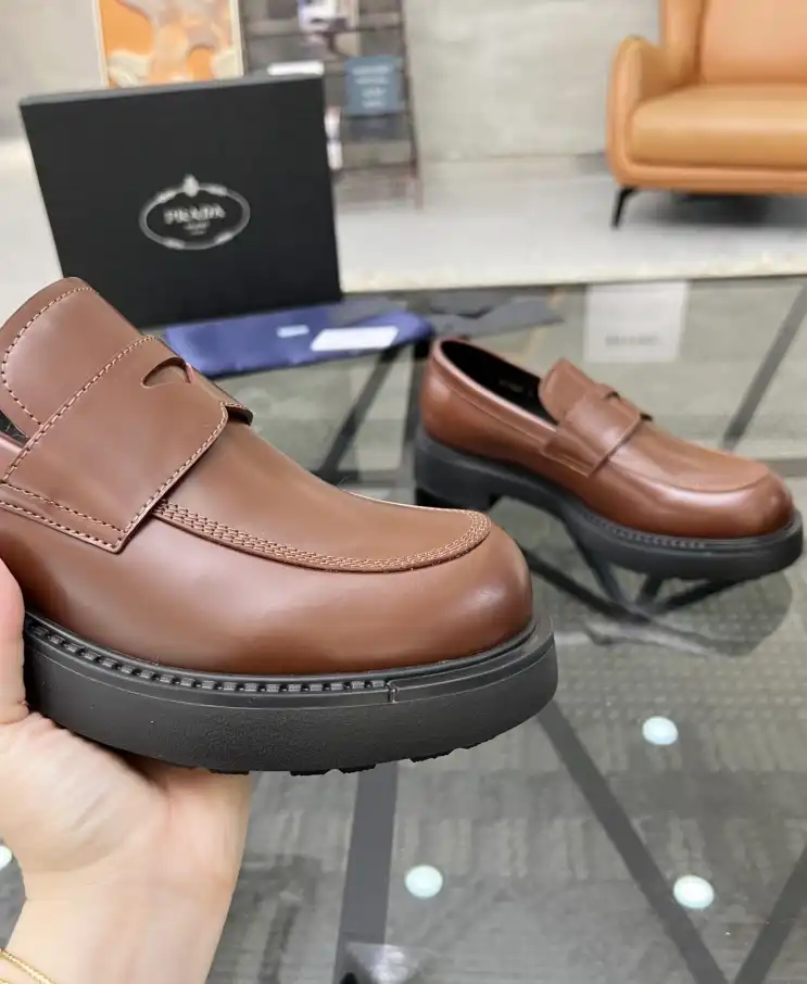 hype Prada Leather Shoes