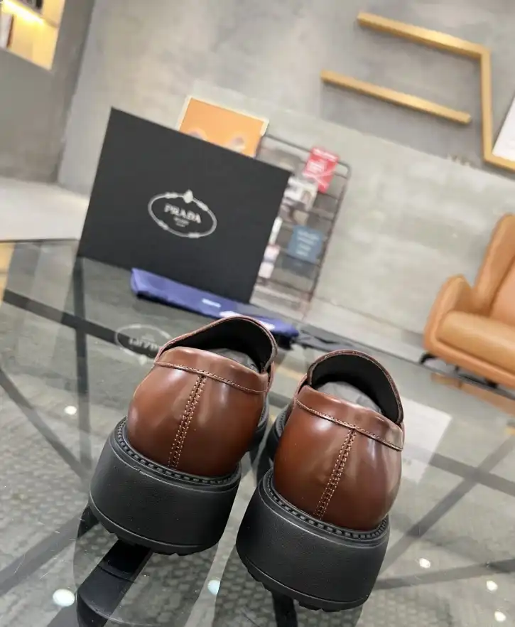 hype Prada Leather Shoes