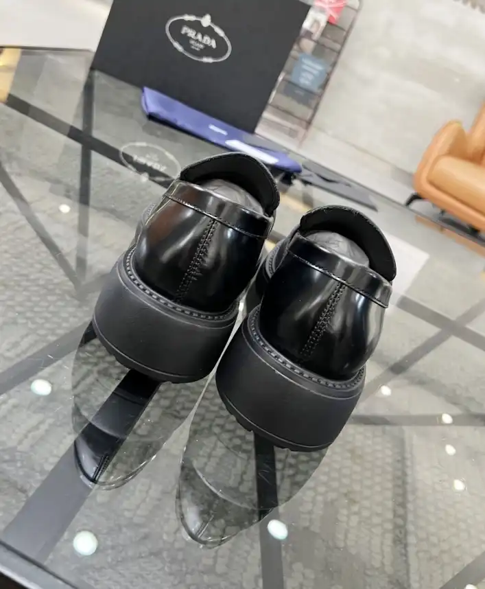 hype Prada Leather Shoes