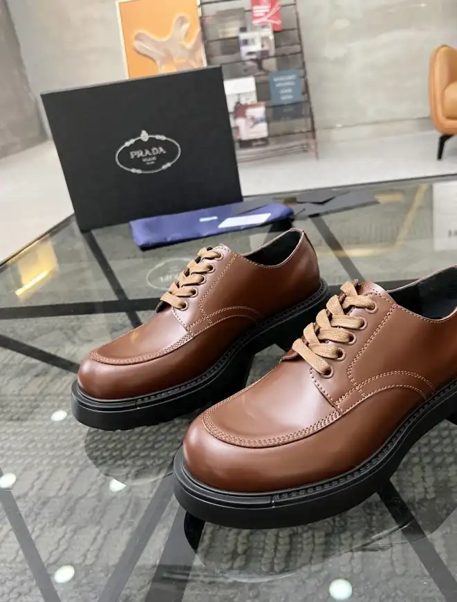 hype Prada Leather Shoes