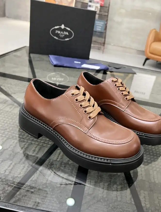 hype Prada Leather Shoes