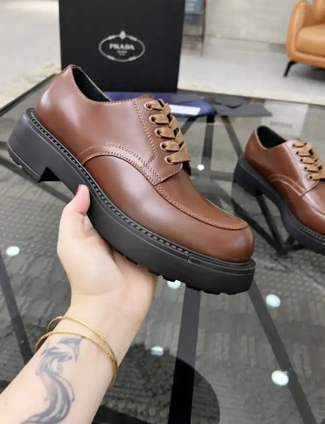 hype Prada Leather Shoes