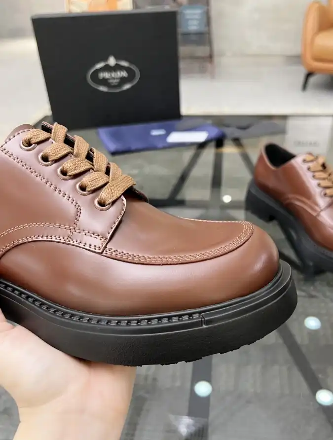 hype Prada Leather Shoes